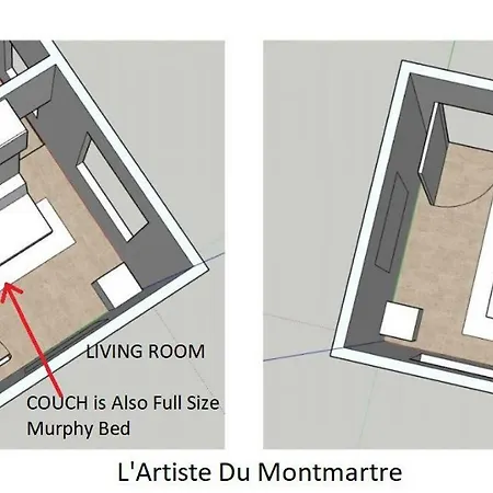Artiste Du Montmartre Appartamento *